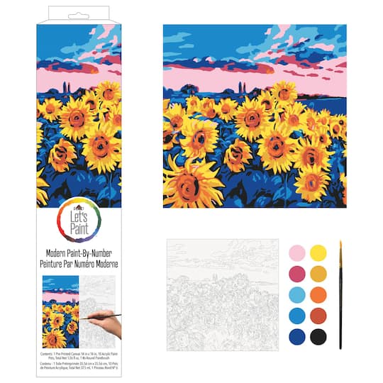 Plaid&#xAE; Sunflower Meadow Paint-By-Number Kit